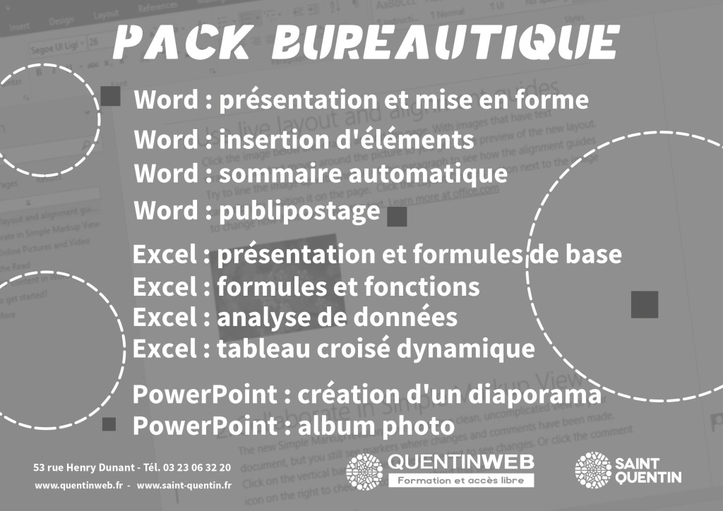 affiche_Pack_bureautique_2019